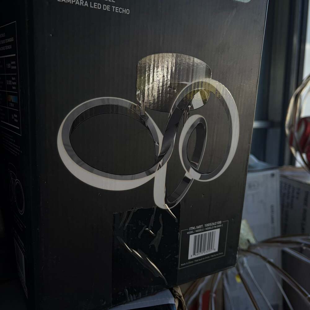 Artika Swirl 13-inch Chrome Integrated LED Flush Mount Ceiling Light FM-SWR-C